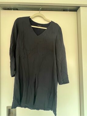 Theory Black Dress with White Trim